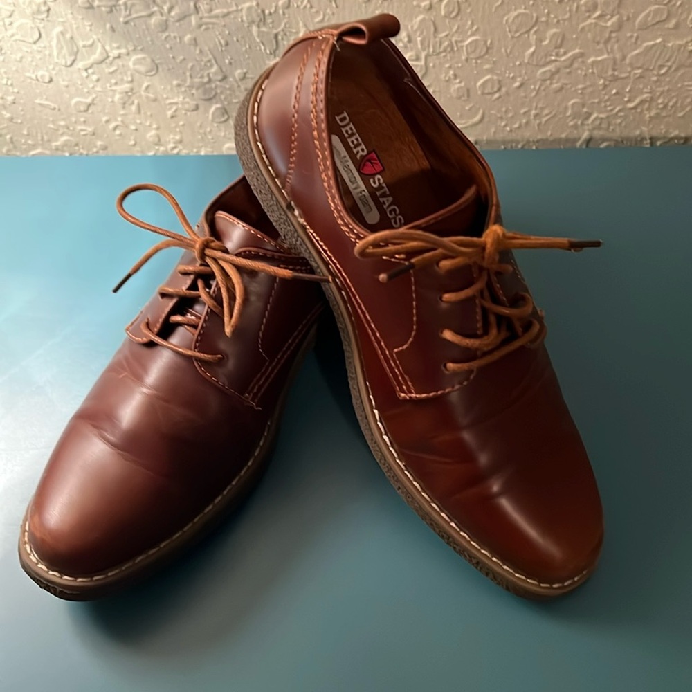 Boys brown dress shoes